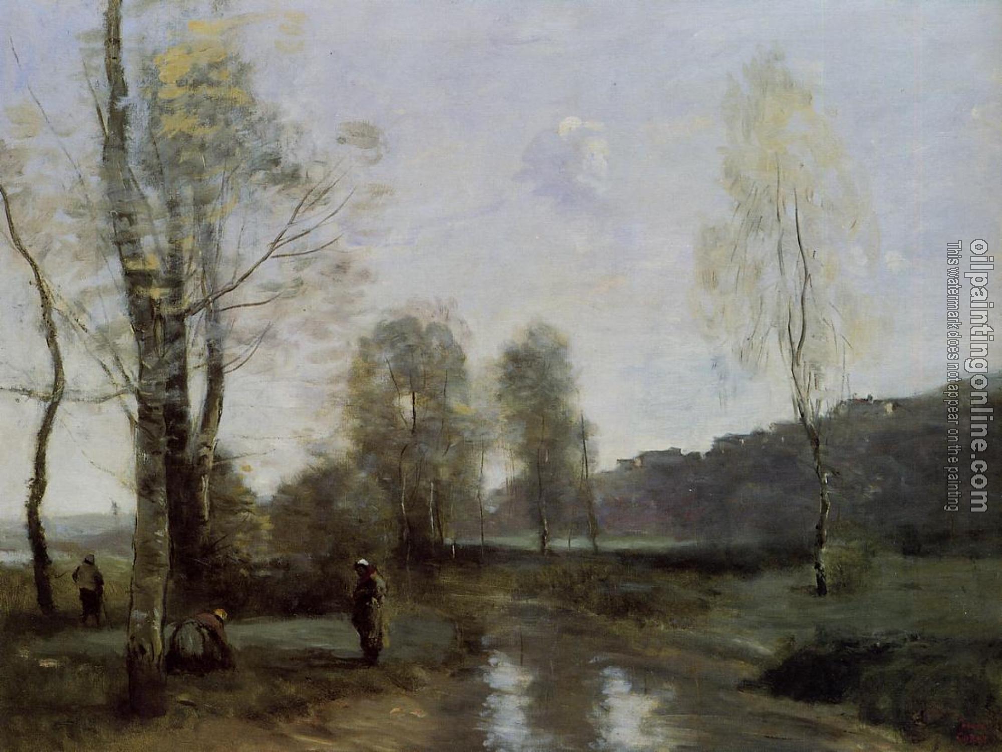 Corot, Jean-Baptiste-Camille - Canal in Picardi